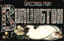 Greetings from Burlington Postcard