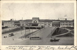 N.Y. N.H. & Hartford Railroad Station Postcard