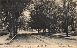 View Along South Main Street Postcard