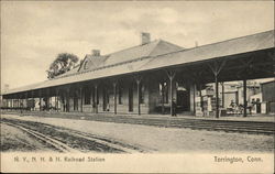 N. Y., N. H. & H. Railroad Station Torrington, CT Postcard Postcard