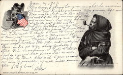 Old Aunt Liz, "I Reckon I's a Hundred" Black Americana Postcard Postcard