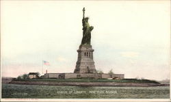 Statue of Liberty in New York Harbor Postcard Postcard