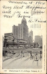 Underground RR & Bridge Terminal Postcard