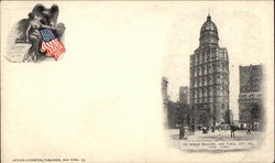 The World Building and Plaza City Hall New York, NY Postcard Postcard