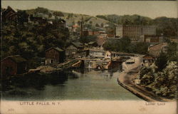 Lower Lock Little Falls, NY Postcard Postcard