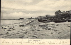 View of Beach Matunuck, RI Postcard Postcard