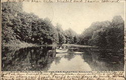 Elk Park Lake, on the C & E Electric Railway Postcard