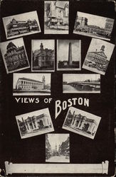 Greetings from Boston Massachusetts Postcard Postcard