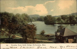 Smith College - Paradise Pond Northampton, MA Postcard Postcard