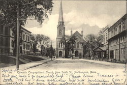 Edwards Congregational Church from South Street Postcard