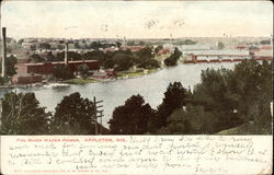 Fox River Water Power Appleton, WI Postcard Postcard