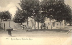 Cannon Square Stonington, CT Postcard Postcard