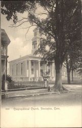 Congregational Church Stonington, CT Postcard Postcard