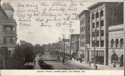 Central Avenue Looking South Postcard