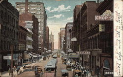 Madison Street, East from 5th Avenue Chicago, IL Postcard Postcard