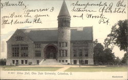 Orton Hall at Ohio State University Columbus, OH Postcard Postcard