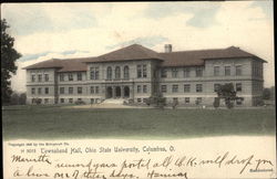 Ohio State University - Townshend Hall Columbus, OH Postcard Postcard