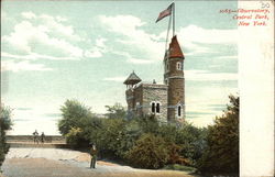 View of Observatory in Central Park Postcard