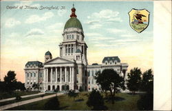 Capitol Building and State Seal Postcard