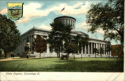 State Capitol and State Emblem Postcard