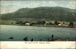 The Ferry and Mt. Holyoke Massachusetts Postcard Postcard