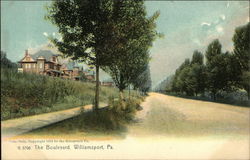 The Boulevard Williamsport, PA Postcard Postcard