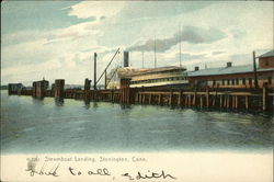 Steamboat Landing Stonington, CT Postcard Postcard