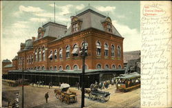 Street View of Union Depot Chicago, IL Postcard Postcard