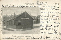 First Primary School in Chelsea Massachusetts Postcard Postcard