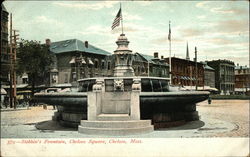 Stebbin's Fountain in Chelsea Square Postcard