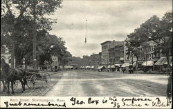 Main Street Northampton, MA Postcard Postcard