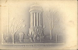 Soldiers & Sailors Monument Postcard