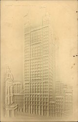 Park Row Building Postcard