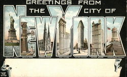 Greetings from New York Postcard Postcard