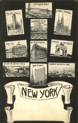 Greetings from New York Postcard Postcard