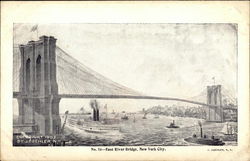 East River Bridge Postcard