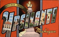 Greetings From Ypsilanti, Michigan Postcard