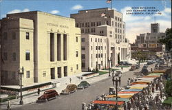 Civic Building and Farmers' Market Long Beach, CA Postcard Postcard