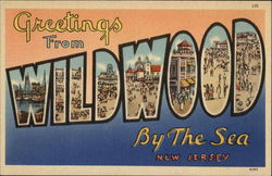 Greetings from Wildwood By the Sea Wildwood-By-The-Sea, NJ Postcard Postcard