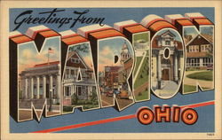 Greetings from Marion Ohio Postcard Postcard