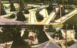 The American Miniature Golf Course, America's Finest Course Leola, PA Postcard Postcard