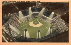 Braves Field - Home of the Boston Braves Postcard