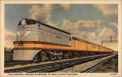 The Hiawatha, Chicago, Milwaukee, St. Paul & Pacific Railroad Postcard