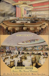 Rogers Corner - The Rendevoo and Pan American Room Postcard