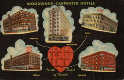 Woodward-Carpenter Hotels - In the Heart of Omaha Nebraska Postcard Postcard