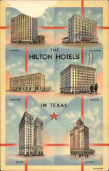 The Hilton Hotels Texas Postcard Postcard