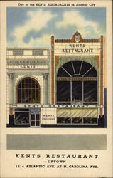 Kents Restaurant, Uptown, 1214 Atlantic Ave. at N. Carolina Ave Postcard