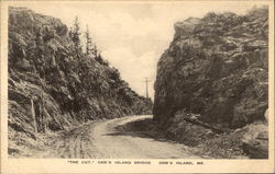 "The Cut" - Orr's Island Bridge Orrs Island, ME Postcard Postcard