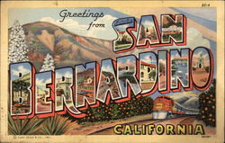 Greetings From San Bernardino, California Postcard Postcard