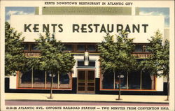 Kent's Restaurant Atlantic City, NJ Postcard Postcard